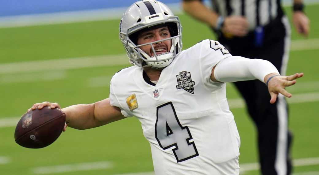 Derek Carr injury update: Raiders quarterback questionable for Week 3  matchup vs. Dolphins with ankle injury - DraftKings Network