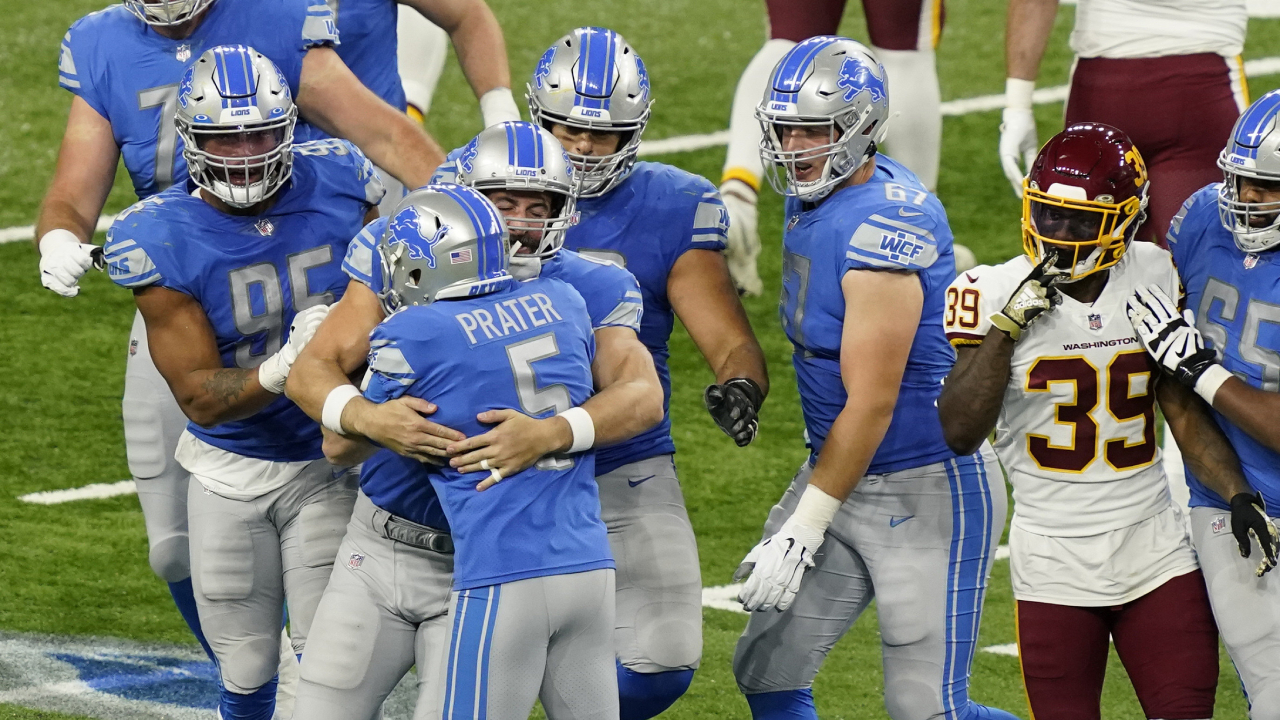 Matt Prater hits game-winning field goal as Lions beat Washington