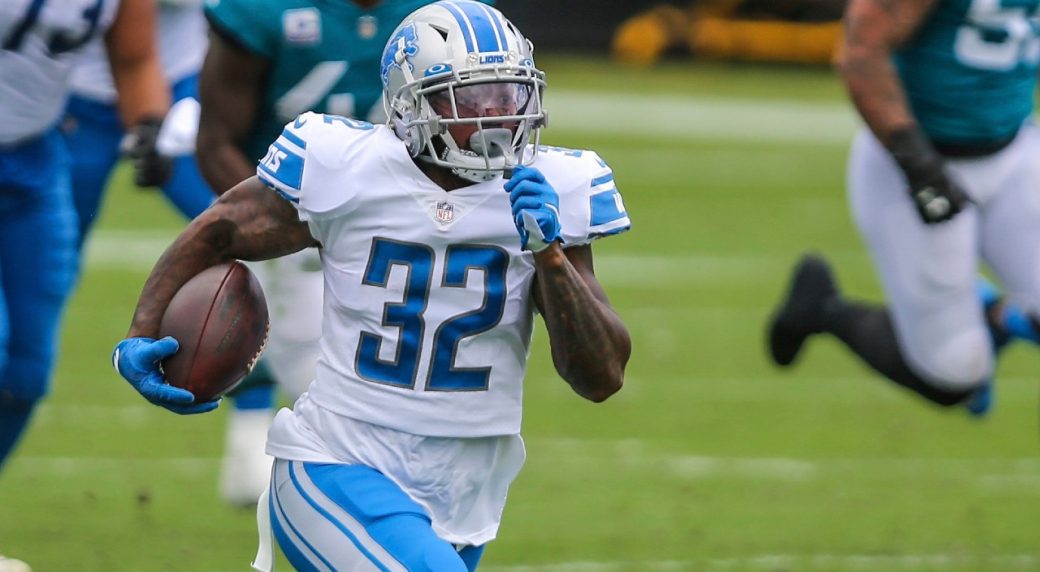 Lions running back D'Andre Swift inactive with concussion against