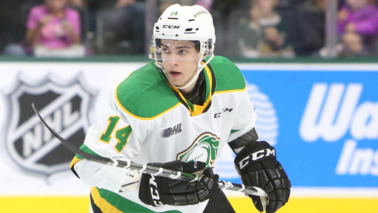 Luke Evangelista of the London Knights has signed an entry-level deal with the Nashville Predators. (Luke Durda/OHL Images)