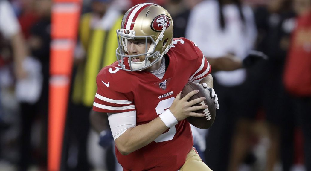 49ers quarterback duel tight between Mullens, Beathard