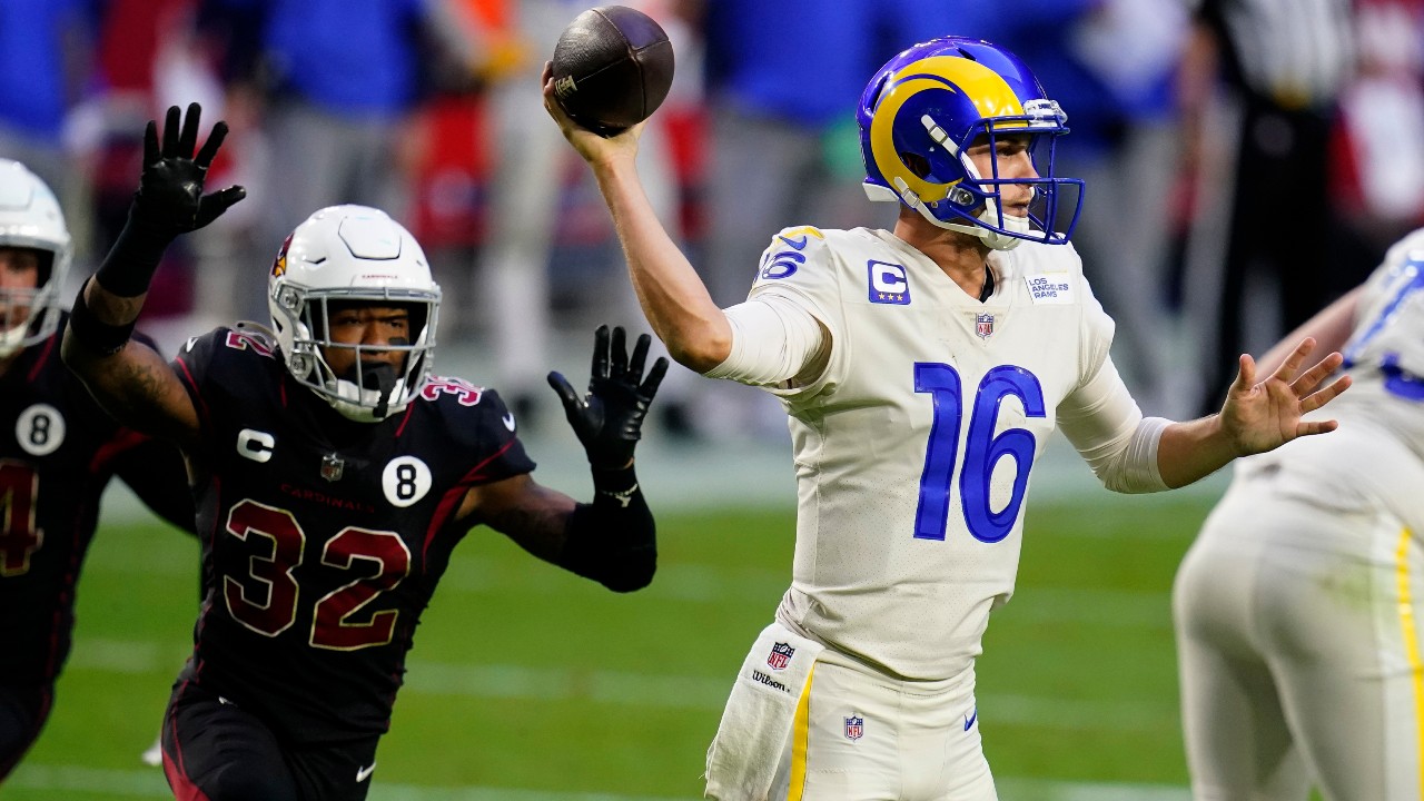 Goff rebounds as Rams beat Cardinals to move into tie for NFC West