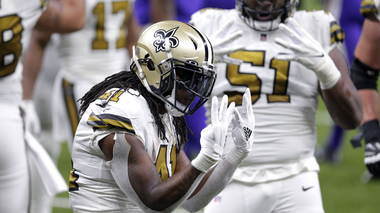 Alvin Kamara New Orleans Saints NFC Wild Card Game 2020 Images