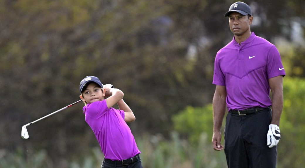 Tiger Woods and Son Charlie Play PNC Championship Together