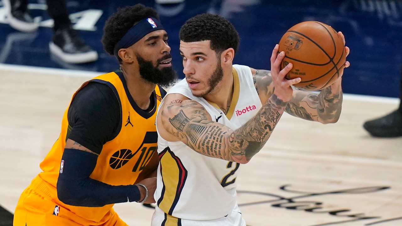 Bruins guard Lonzo Ball moves down court in the second half of a game