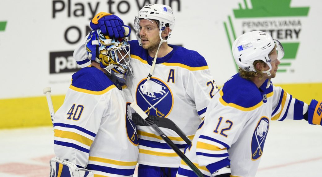 Hutton and the Sabres trounce Philly 6-1