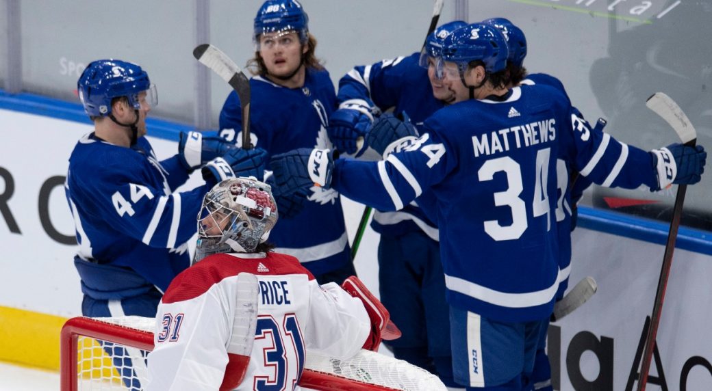 Leafs' take the season premier over Habs with with an O.T. winner from Rielly