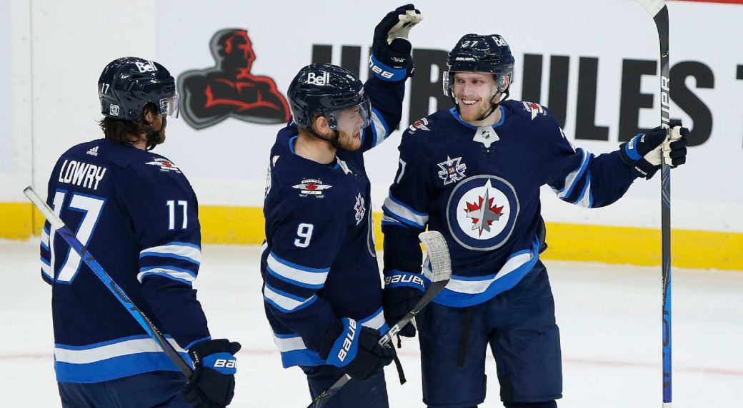 Winnipeg evens the season series with a close win over the Flames