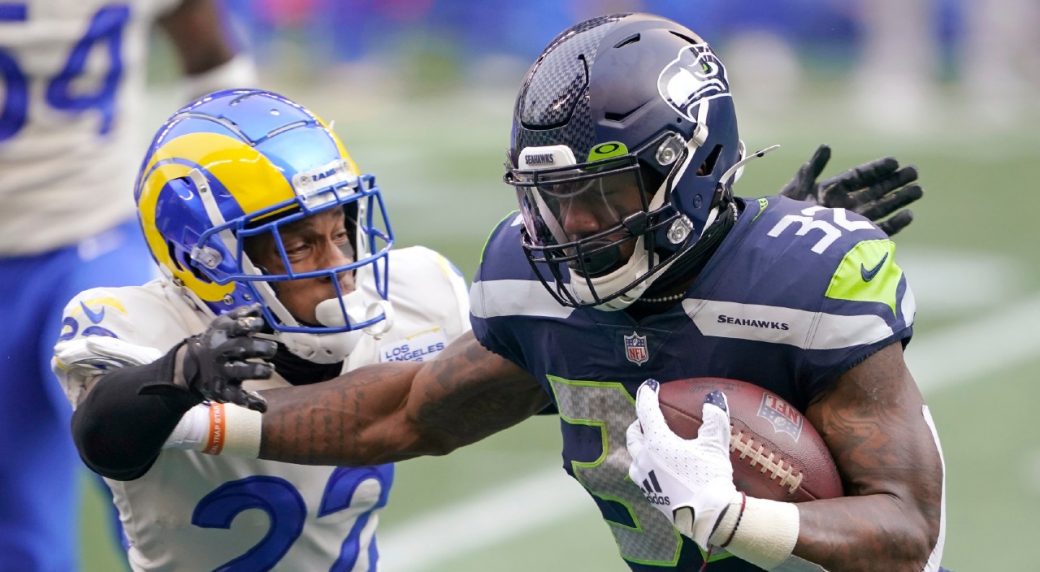 Free-agent running back Chris Carson agrees to return to Seahawks