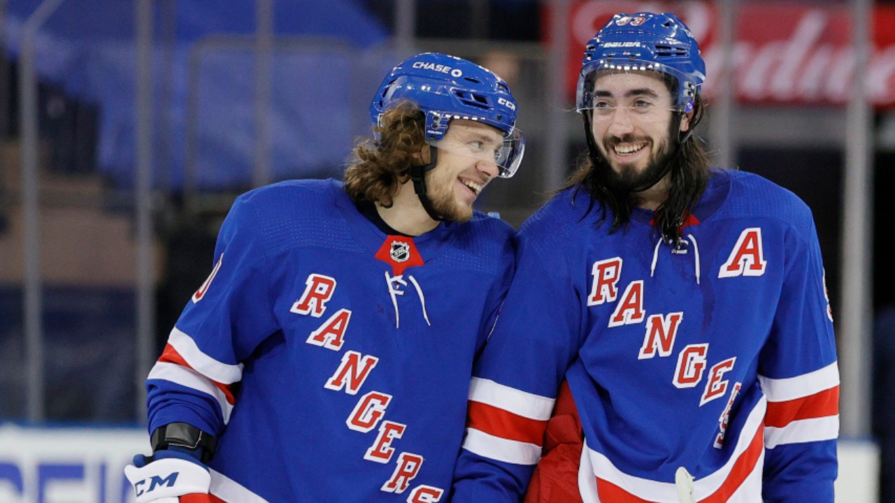 Igor Shesterkin, Artemi Panarin & Chris Kreider New York