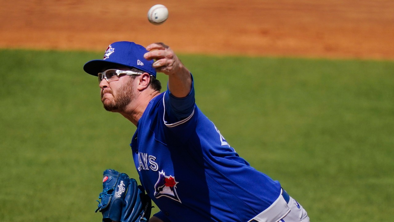 Toronto Blue Jays' Anthony Kay delivers a pitch. (AP Photo/Frank Franklin II)