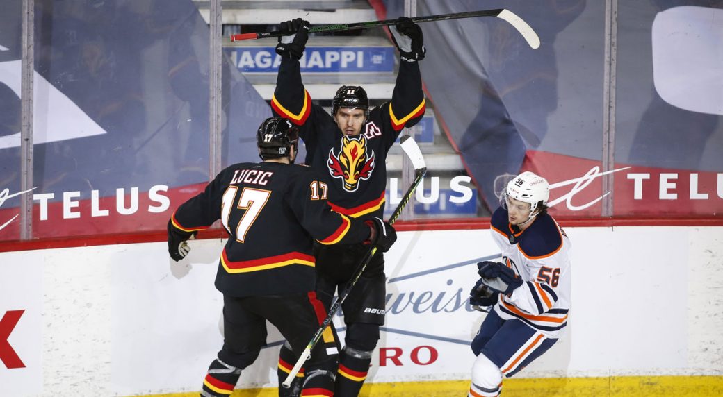 Flames overcome sluggish start to beat Oilers in f