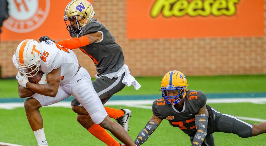 Canadian Josh Palmer's focus remains posting strong 40-yard dash time