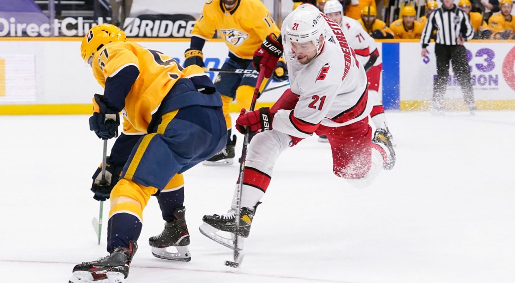 Hurricanes' Niederreiter fined $5K for hit on Pred
