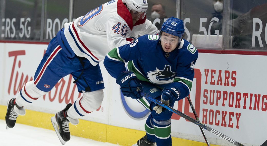 Canucks' offensively-gifted Hughes improving defence in second season