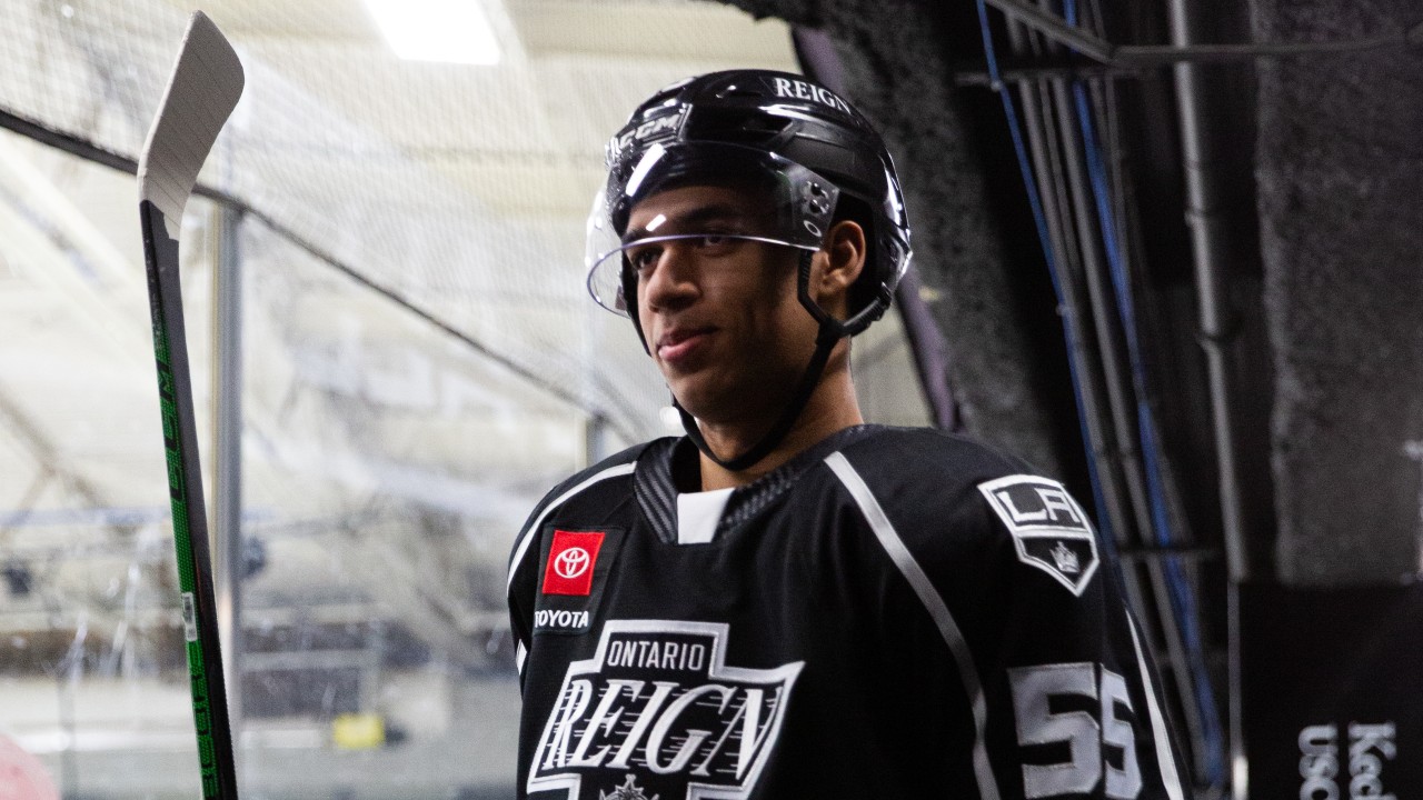 Quinton Byfield Talks First Day at LA Kings Training Camp