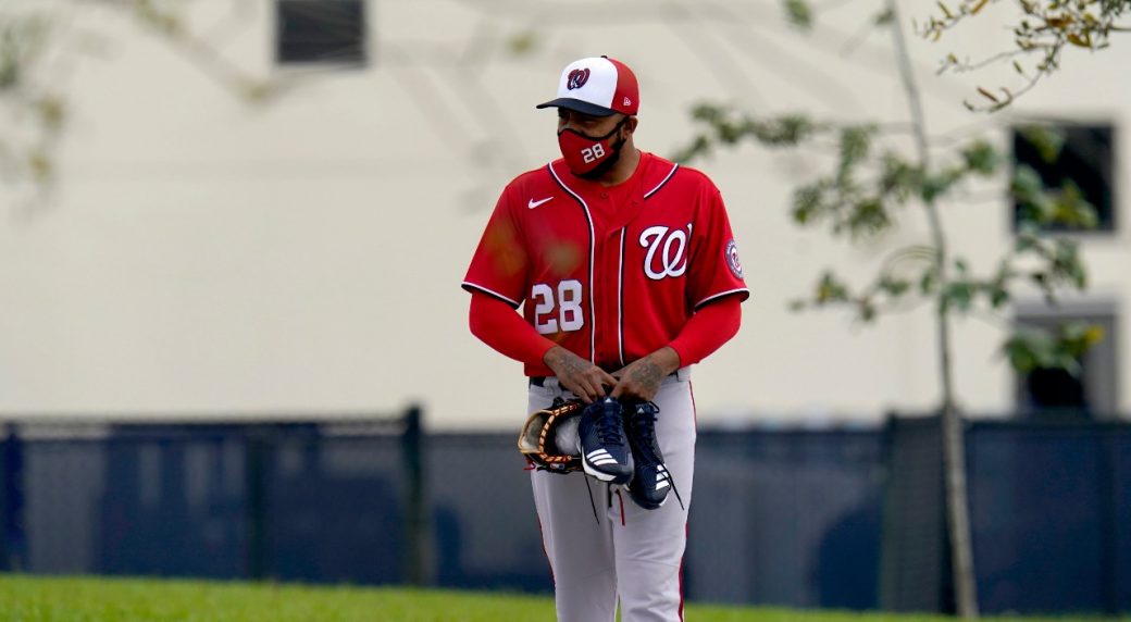 This is a 2021 photo of Jeremy Jeffress of the Washington Nationals  baseball team. This image reflects the Washington Nationals active roster  as of Friday, Feb. 26, 2021 when this image was