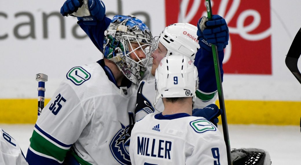 Demko earns his first NHL shutout......and it coul