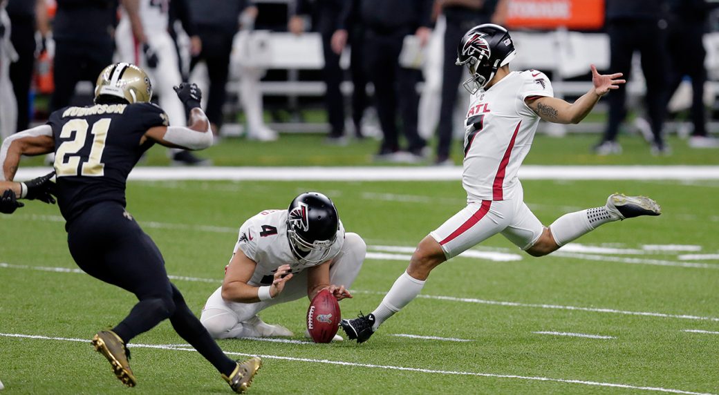 Younghoe Koo kicks game winning field goal, On The Rise, Falcons vs  Giants, Atlanta Falcons