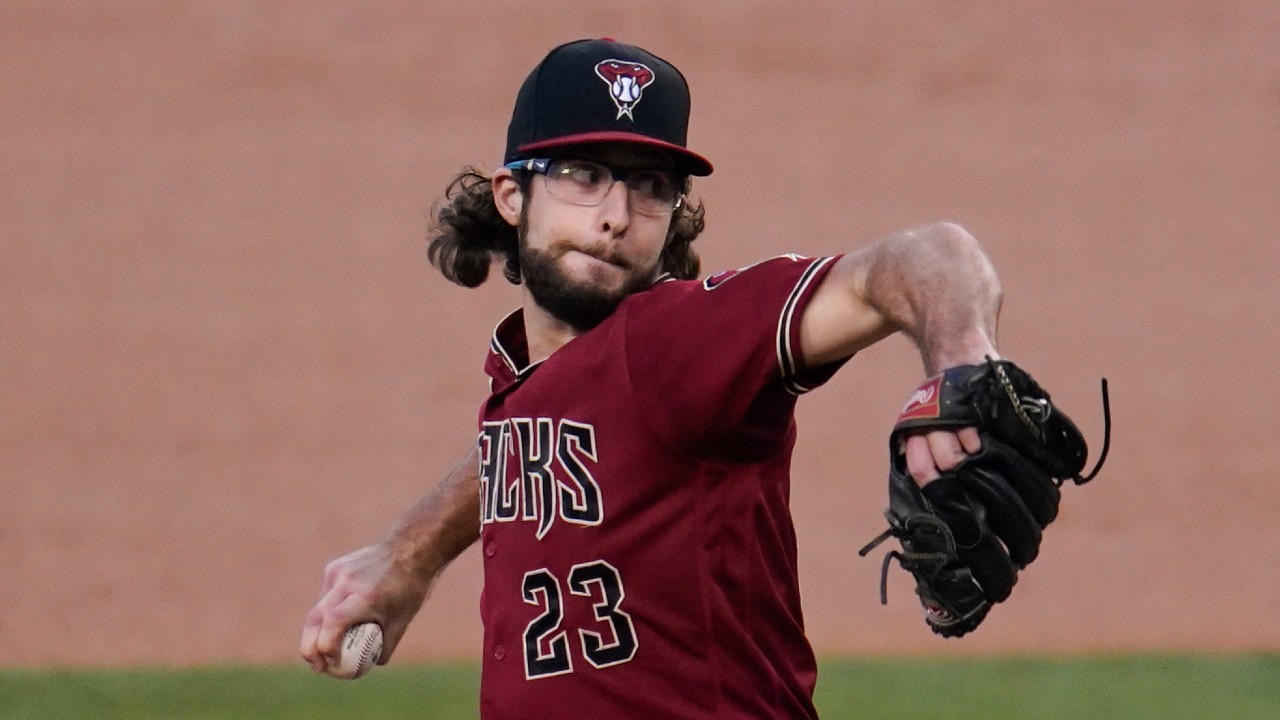 Diamondbacks pitcher Zac Gallen hits bird during warmups, stirring