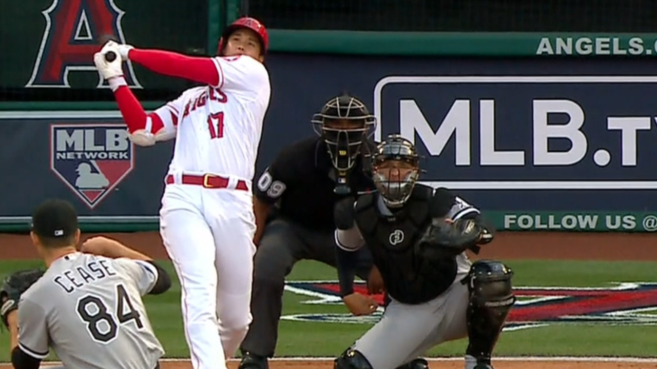 Ohtani Throws 101 M.P.H. Fastball and Hits 451-Foot Homer - The