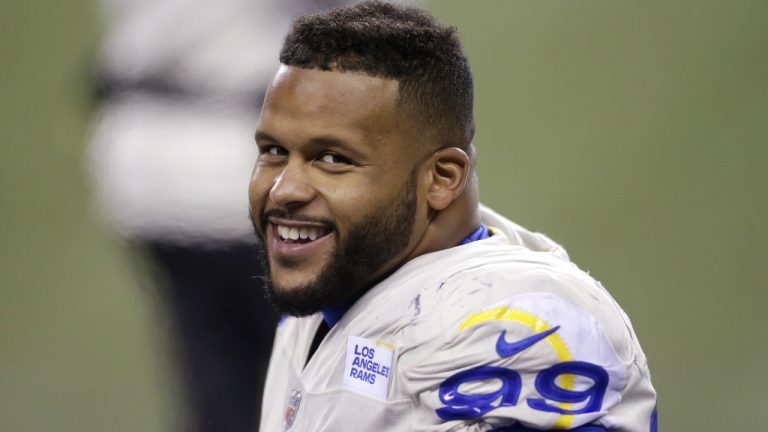 Los Angeles Rams defensive end Aaron Donald. (Scott Eklund/AP)