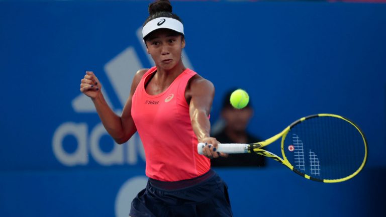 Canada's Leylah Annie Fernandez. (Rebecca Blackwell/AP)