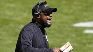 Pittsburgh Steelers head coach Mike Tomlin yells from the sideline during the first half of an NFL football game against the Denver Broncos. (Keith Srakocic/AP)