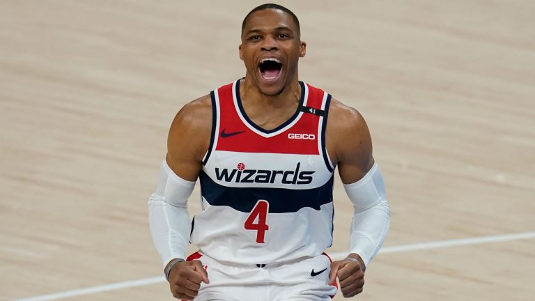 Former Washington Wizards guard Russell Westbrook (4). (Sue Ogrocki/AP)