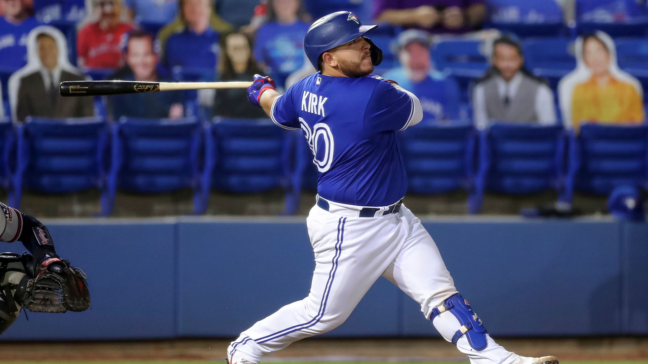 Blue Jays' Kirk out more than 10 days with hip flexor injury