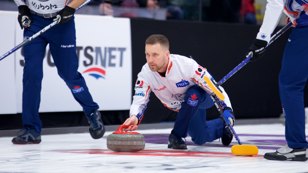 Brad Gushue in action at the 2019 BOOST National in Conception Bay South, N.L. (Anil Mungal)