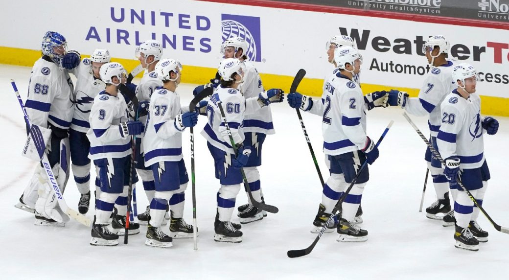 Two-fer Tuesday. The Lightning and the Panthers both secure playoff positions on the same night