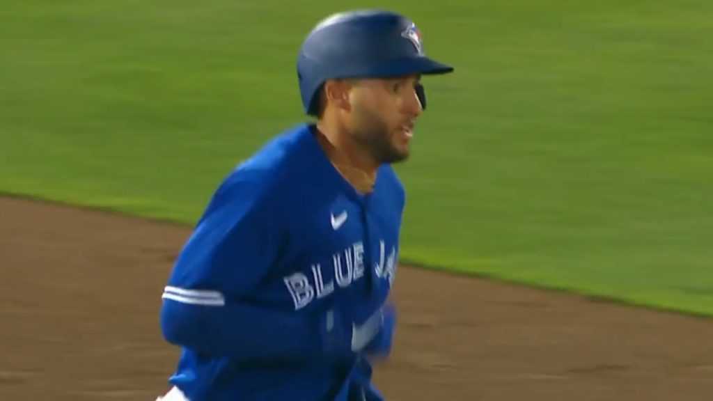 WATCH: George Springer hits first two home runs since signing with Blue Jays  