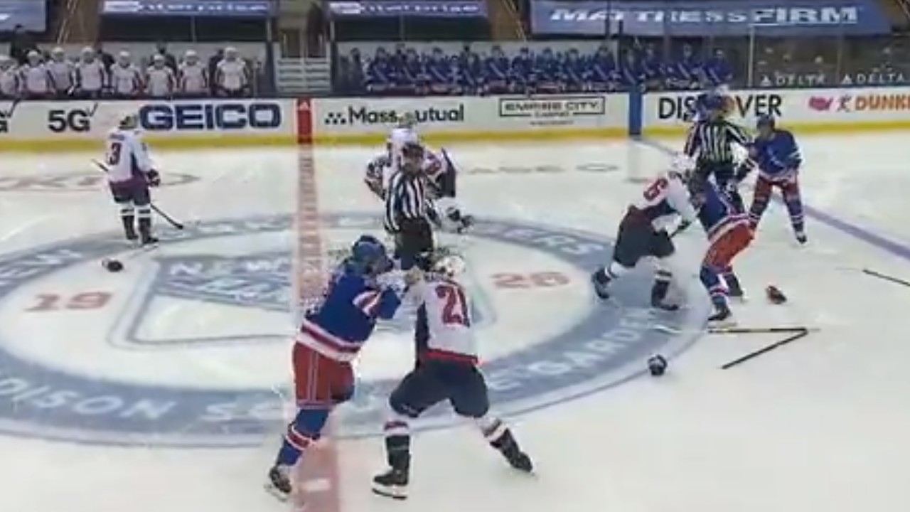 Gotta See It Three Fights Break Out On Opening Draw Between Rangers Capitals Sportsnet Ca - lion brawl stars capa de video