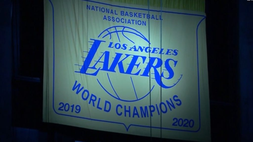 Lakers 17 Championships on 13 Banners (12 ea. & 5ea. Minn.on 1