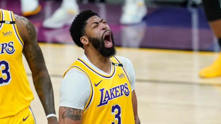 Los Angeles Lakers forward Anthony Davis. (Ross D. Franklin/AP) 