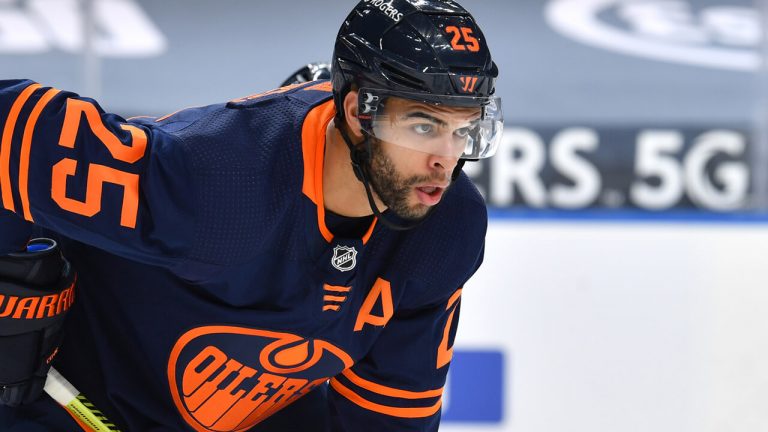 Darnell Nurse, pictured as a member of the Edmonton Oilers.