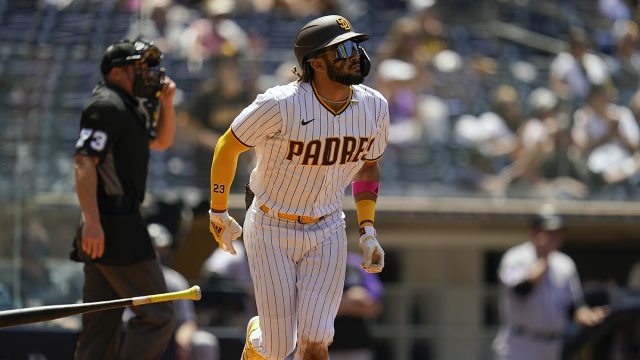 Padres swap Fernando Tatis bobblehead night for Soto T-shirt