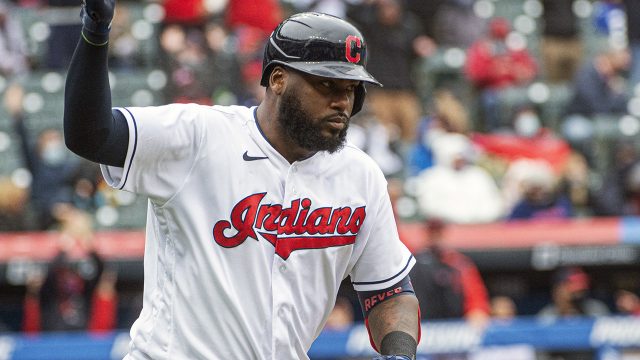 Franmil Reyes ahead of schedule in rehab from oblique strain