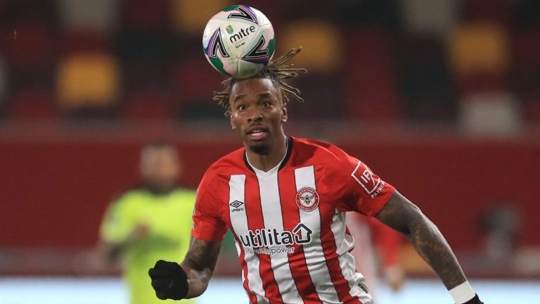 Brentford striker Ivan Toney. (Adam Davy/AP)