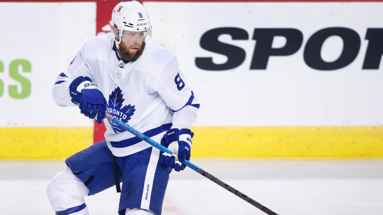 Toronto Maple Leafs player Jake Muzzin at a game. (Larry MacDougal / CP) 