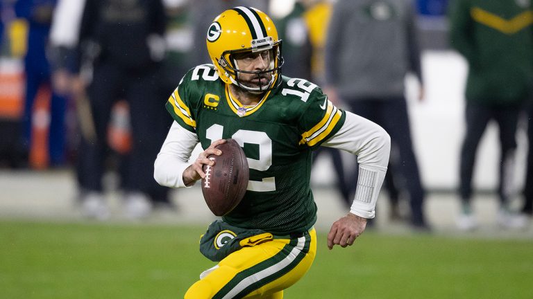 Green Bay Packers quarterback Aaron Rodgers. (Jeffrey Phelps/AP)