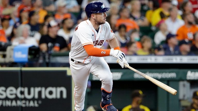 Houston Astros third baseman Alex Bregman. (Michael Wyke/AP) 