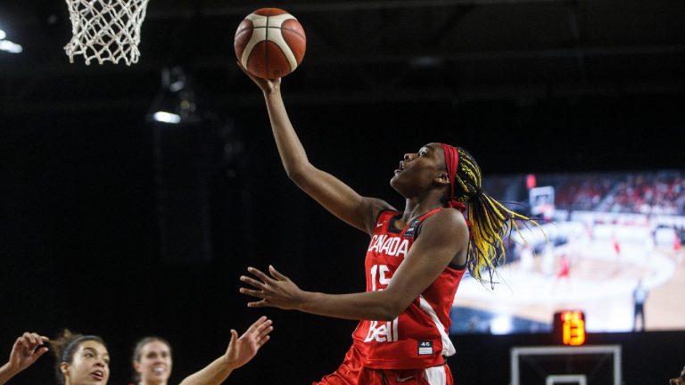 Canada's Aaliyah Edwards (15). (Jason Franson/CP)