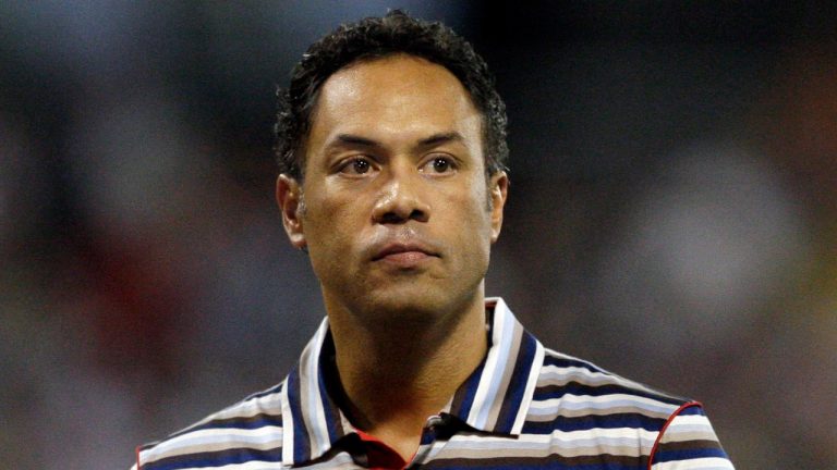 Former Major League Baseball player Roberto Alomar has been fired as a consultant by Major League Baseball and placed on the league's ineligible list following an investigation into an allegation of sexual misconduct. (Andres Leighton/AP)