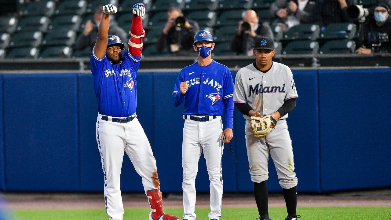 Guerrero powers Jays' return to Buffalo; beat Marlins 5-1