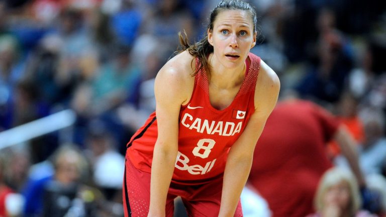 Canada's Kim Gaucher during a game in Bridgeport, Conn. (Jessica Hill/AP)