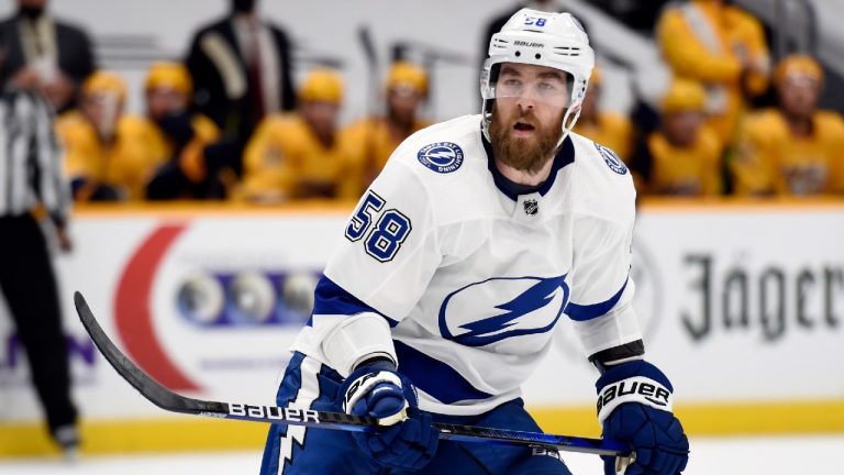 Tampa Bay Lightning defenceman David Savard. (Mark Zaleski/AP)