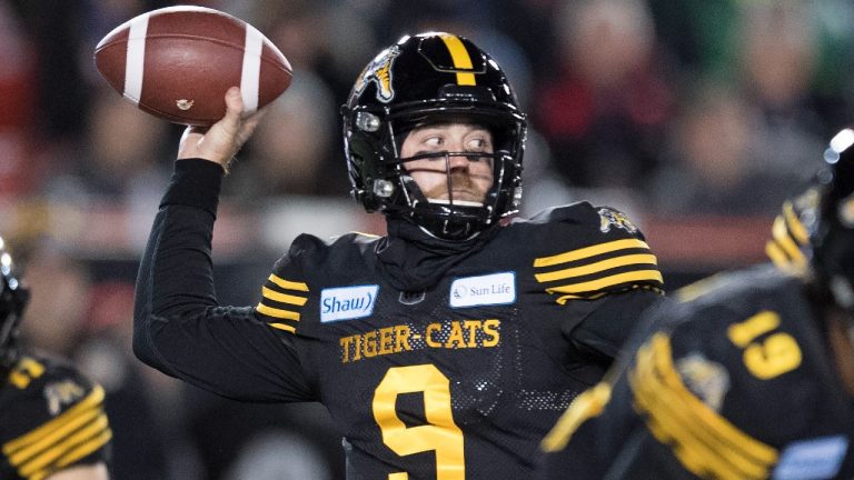 Hamilton Tiger-Cats quarterback Dane Evans. (Frank Gunn/CP)