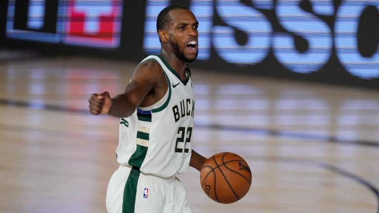 Milwaukee Bucks star Khris Middleton (22). (Mark J. Terrill/AP)